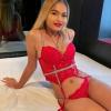 Sarah, blondes Asiagirl. Bild